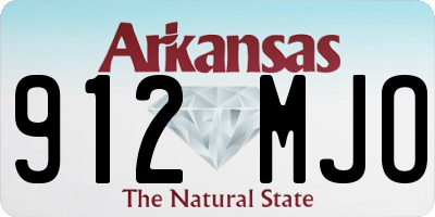 AR license plate 912MJO
