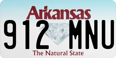 AR license plate 912MNU