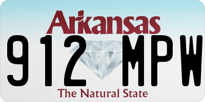 AR license plate 912MPW