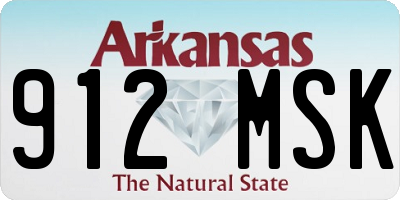 AR license plate 912MSK