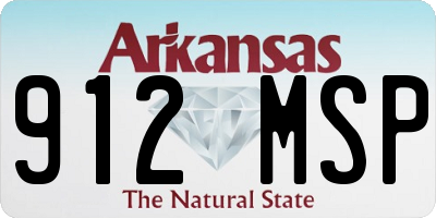 AR license plate 912MSP