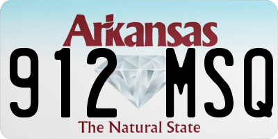 AR license plate 912MSQ