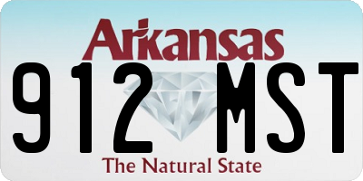 AR license plate 912MST