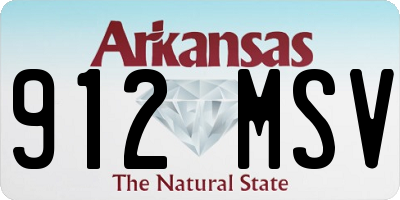 AR license plate 912MSV