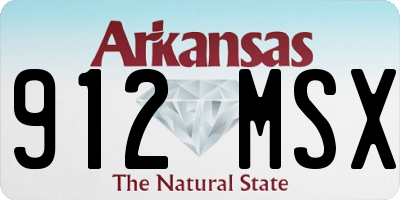 AR license plate 912MSX
