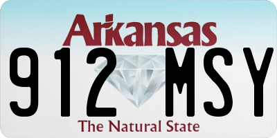 AR license plate 912MSY