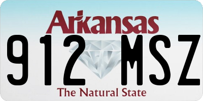 AR license plate 912MSZ
