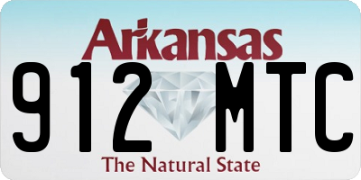 AR license plate 912MTC