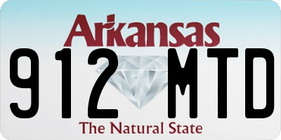 AR license plate 912MTD