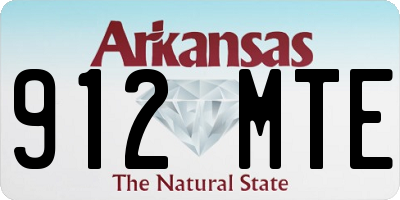 AR license plate 912MTE