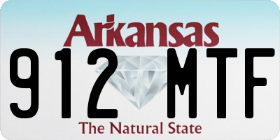 AR license plate 912MTF