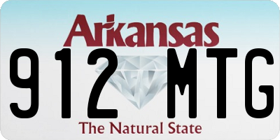 AR license plate 912MTG