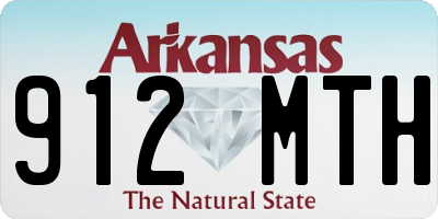 AR license plate 912MTH