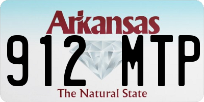 AR license plate 912MTP