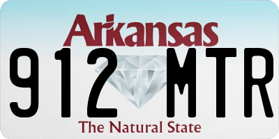 AR license plate 912MTR