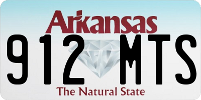 AR license plate 912MTS