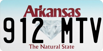 AR license plate 912MTV