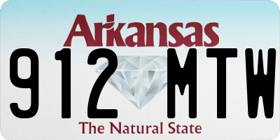 AR license plate 912MTW
