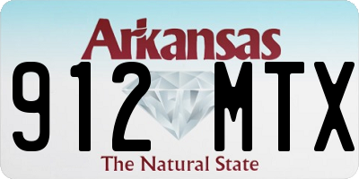 AR license plate 912MTX