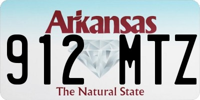 AR license plate 912MTZ
