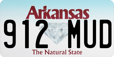 AR license plate 912MUD
