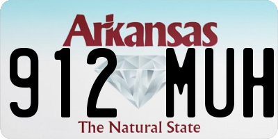 AR license plate 912MUH