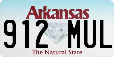 AR license plate 912MUL