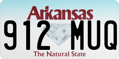 AR license plate 912MUQ