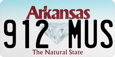 AR license plate 912MUS