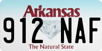 AR license plate 912NAF