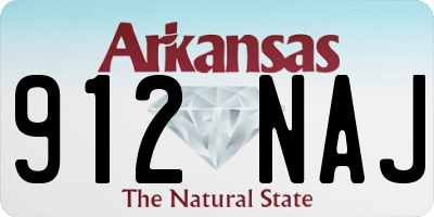 AR license plate 912NAJ