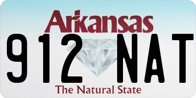 AR license plate 912NAT