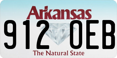 AR license plate 912OEB
