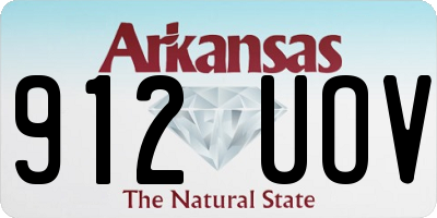 AR license plate 912UOV