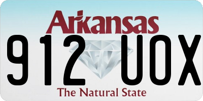 AR license plate 912UOX