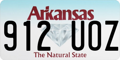 AR license plate 912UOZ