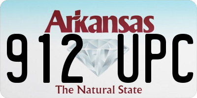 AR license plate 912UPC