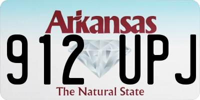 AR license plate 912UPJ