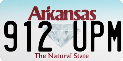 AR license plate 912UPM