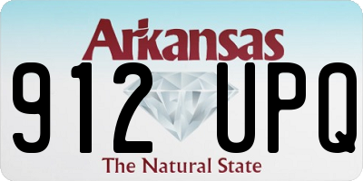 AR license plate 912UPQ