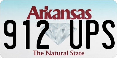 AR license plate 912UPS