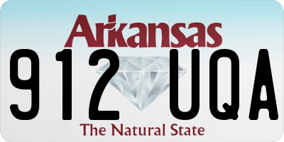 AR license plate 912UQA