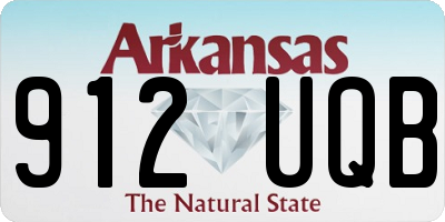 AR license plate 912UQB