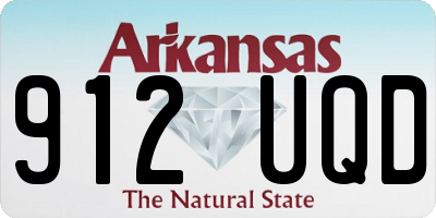 AR license plate 912UQD