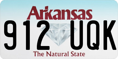 AR license plate 912UQK