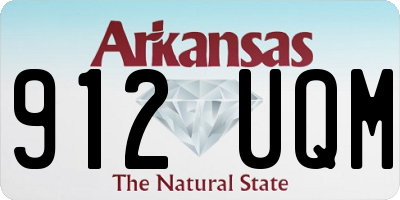 AR license plate 912UQM