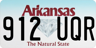 AR license plate 912UQR