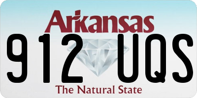 AR license plate 912UQS
