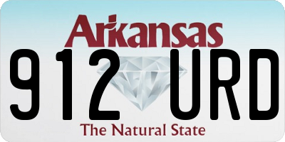 AR license plate 912URD