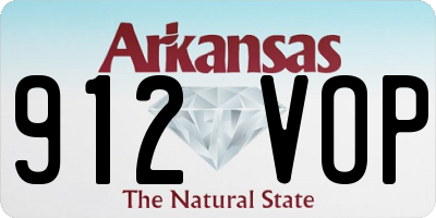 AR license plate 912VOP